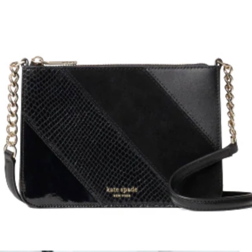 Kate Spade Eve Mixed Material Chain Crossbody
